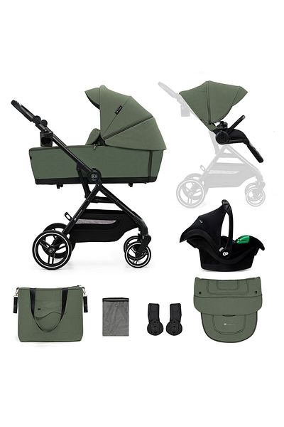 Kinderkraft Yoxi 3in1 Stroller (MINK PRO) Mystic Green