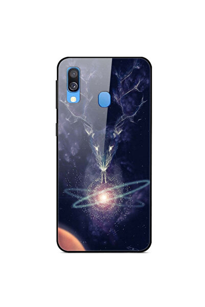 REDz Accessories Carcasă compatibilă cu modelul Samsung A20e, sticlă Atom, silicon, rezistentă la șocuri, TPU