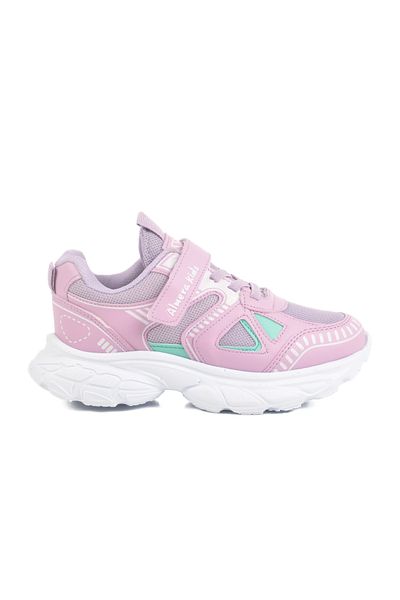 AYAKMOD Lilac Velcro Mesh Girls' Sports Shoes 1500 F