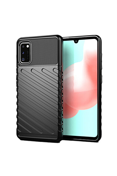 REDz Accessories Carcasă de protecție, compatibilă cu Samsung A41, neagră, ma...