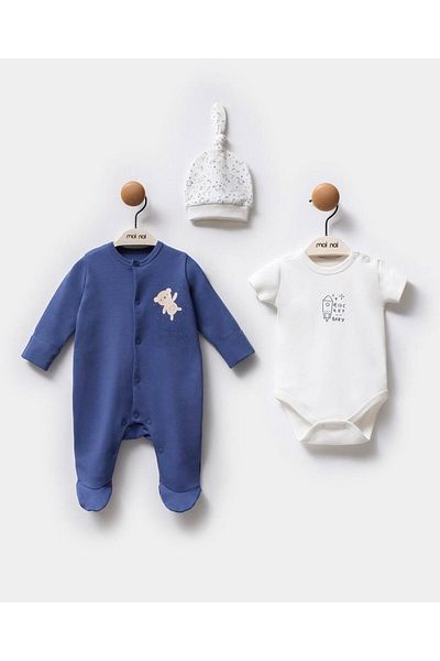 Moi Noi Little Emu Hat Jumpsuit Body Suit with Gloves