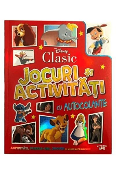 Editura Litera Disney Clasic. Jocuri si activitati cu autocolante