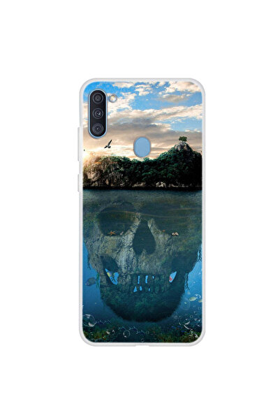 REDz Accessories Θήκη συμβατή με το μοντέλο Samsung A11 Skull Island, σιλικόν...