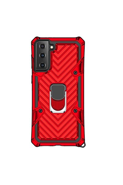 REDz Accessories Кейс, съвместим със Samsung S21, с въртящ се пръстен, модел ...
