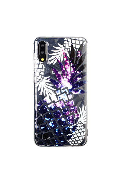 REDz Accessories Carcasă compatibilă cu Samsung A10 model Diamond Pineapple, rezistentă la șocuri, multicoloră