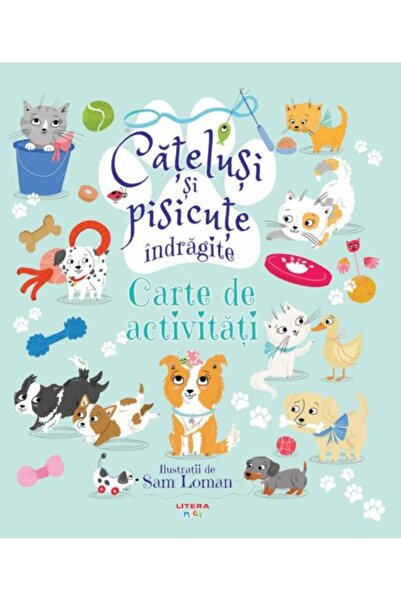 Editura Litera Catelusi si pisicute indragite. Carte de activitati