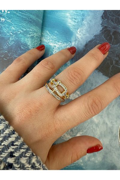 Pinery Jewels Vip Series - Zircon Stone Bottom Adjustable Women's Ring