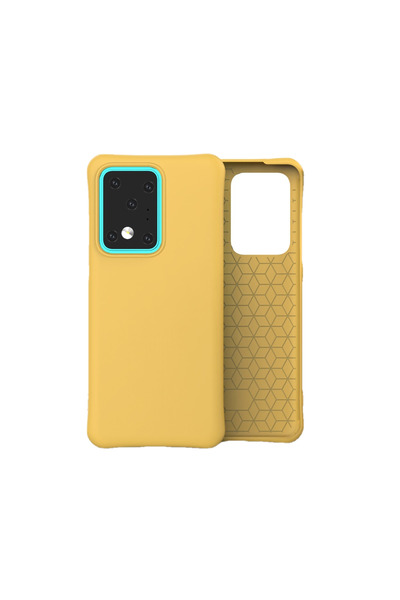 REDz Accessories Carcasă compatibilă cu Samsung S20 Ultra / S20 Ultra 5G, galbenă, material TPU, model TPU solid color