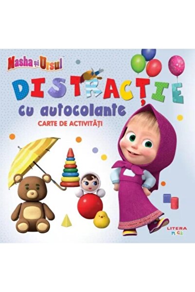 Editura Litera Masha si Ursul. Distractie cu autocolante. Carte de activitati