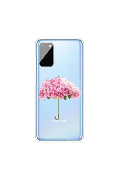 REDz Accessories Carcasă compatibilă cu Samsung A31 model Umbrella Roses, sil...