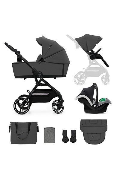 Kinderkraft Yoxi 3in1 Stroller (MINK PRO) Moon Grey