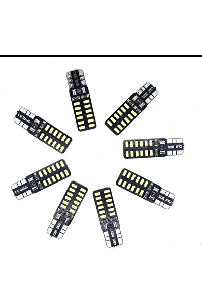 Erlight T10 Dipsiz W5W 24 Ledli Canbus Beyaz Park Plaka Ampulü 4 Adet