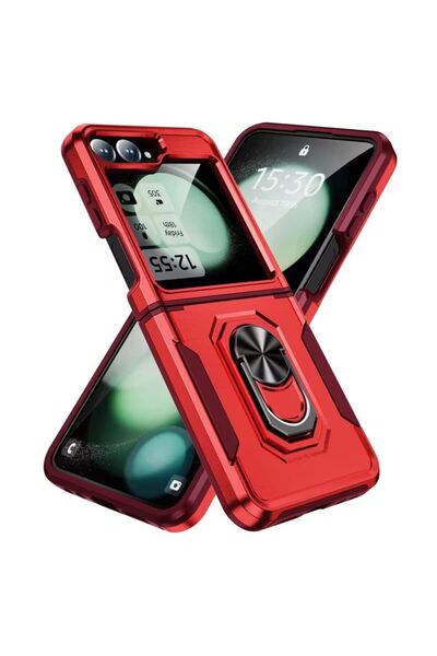 REDz Accessories Carcasă Ultra Armor, inel magnetic, pentru Samsung Galaxy Z ...