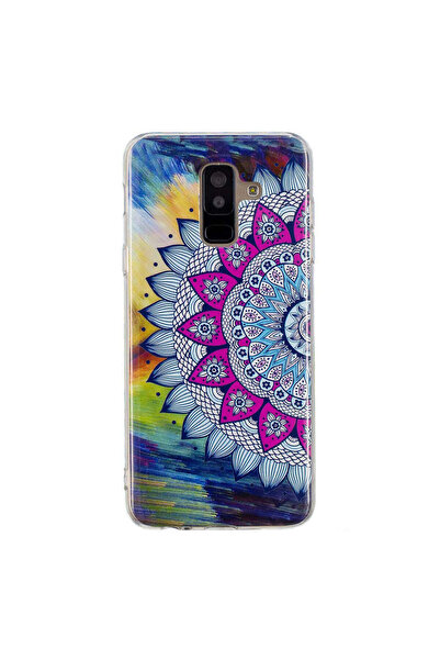 REDz Accessories Carcasă compatibilă cu Samsung A6 2018, model Mandala, fosfo...