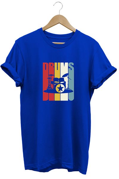remonz Tricou cu imprimeu Drum Drum, 100% bumbac, cu croiala normala, cu decolteu