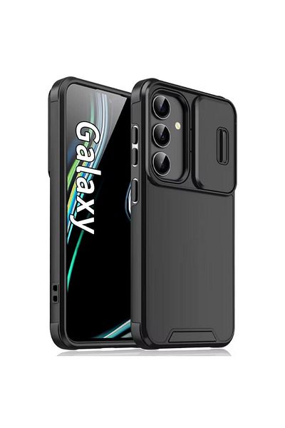 REDz Accessories Husă cu protecție glisantă pentru cameră Samsung Galaxy S25 Plus/S24 Plus, Slide Armor, Neagră