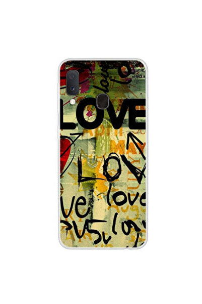 REDz Accessories Carcasă compatibilă cu Samsung A20e model Love graffiti, rez...
