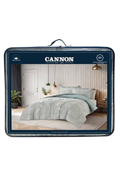 Canon 3-piece cotton printed single bedspread, 180*240 cm, single - Cannon Hana, 200 stitches, with stitched filling