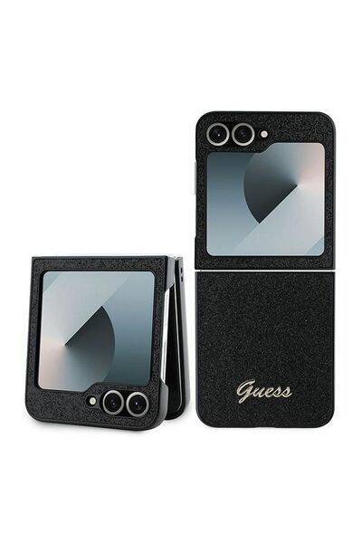 REDz Accessories Θήκη Guess για Samsung Galaxy Z Flip 6, 4G Glitter Script Mo...