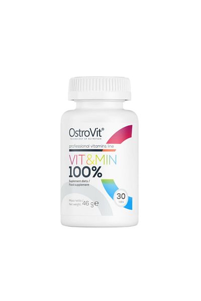 Ostrovit Vit & Min 100% 30 tablets, Ostrovit, Mineral and vitamin complex for athletes