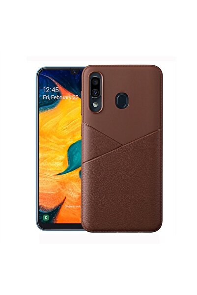 REDz Accessories Λεπτή θήκη TPU, συμβατή με Samsung A60, καφέ, σχεδιασμός απο...