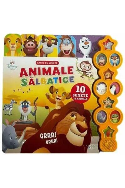 Editura Litera Disney Bebe. Animale salbatice. Carte cu sunete