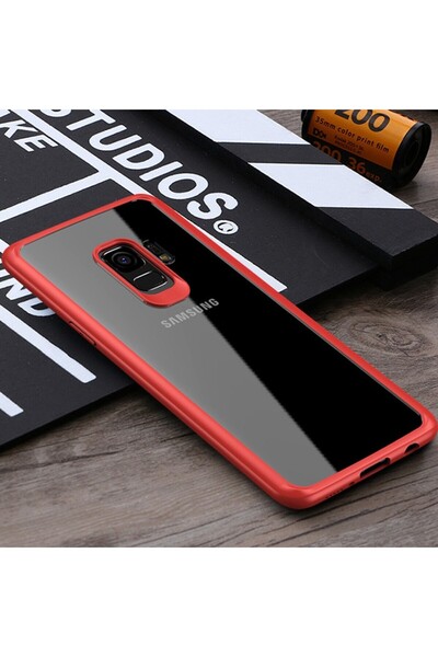 REDz Accessories Carcasă de marcă, compatibilă cu Samsung S9, roșie, plastic,...
