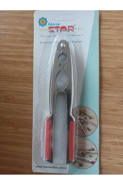 Star Walnut Nut Cracker Plier Metallic