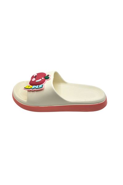 TECOS Women's Beach Slippers, ®, Size 38-39, Ultra Light, Red Apple, White, 24.5 Centimeters
