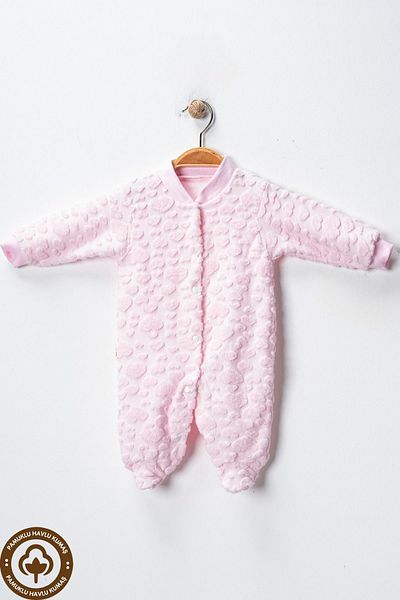 Miniel 3-6-9 Months Unisex Baby Onesie - Patterned Towel Fabric, Cotton Booties