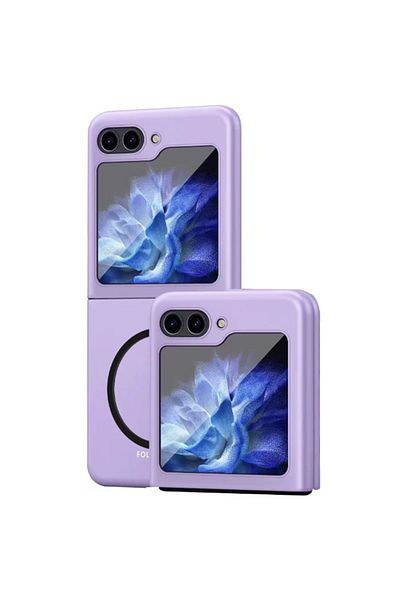 REDz Accessories Matte Magsafe Case for Samsung Galaxy Z Flip 6, Full cover, Shockproof and Ultra-thin, Lilac