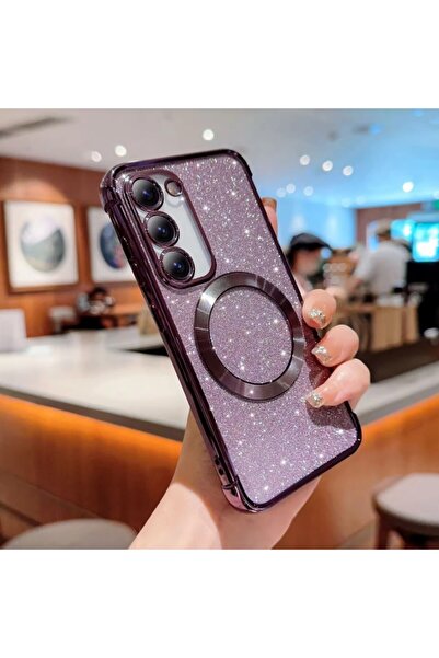 REDz Accessories Carcasă cu sclipici, Glitter Guard Magsafe pentru Samsung Ga...