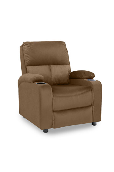 In House Velvet Classic Cinematic Recliner Chair with Cups Holder NZ70