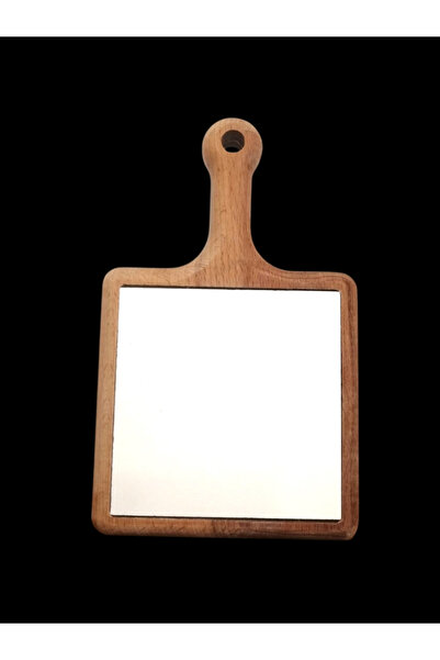MyDafni İçi 20x20 Kare Ham Çini Bisküvisi ve Ahşap Kesme Tahtası Şeklinde Sunumluk