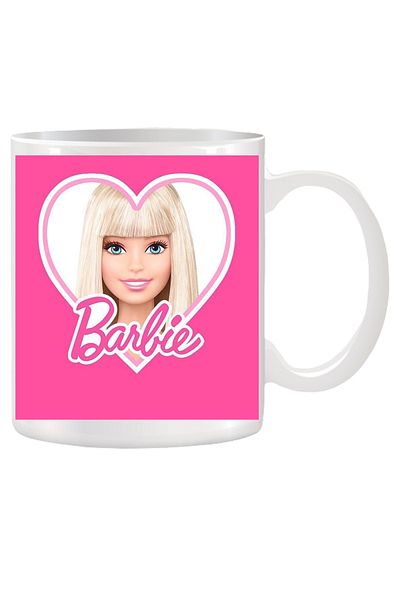 OEM Cană albă personalizată cu Barbie, INOVATIX®. 330ml