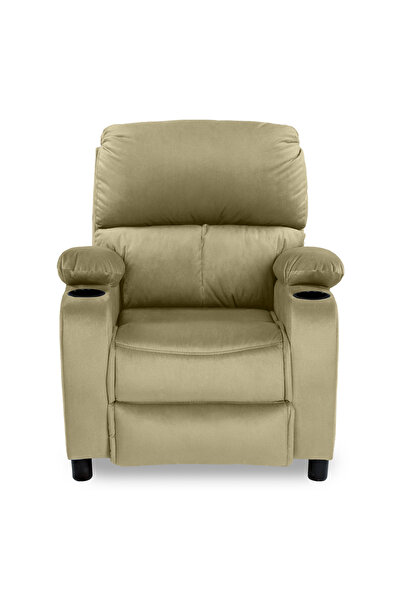 In House Velvet Classic Cinematic Recliner Chair with Cups Holder NZ70