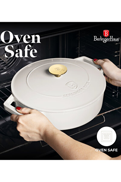 Berlinger Cast Iron Pot Oven Dish With Lid 26 Cm Sahara Collection