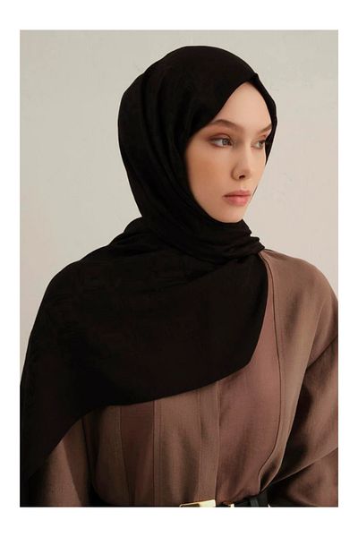 Armine Lyocell Naia Square Monogram Shawl