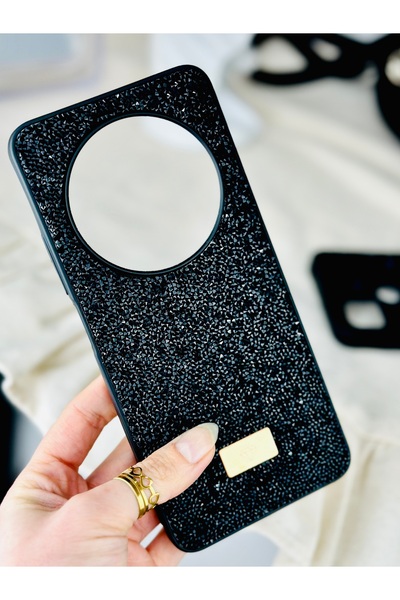 Go Aksesuar Redmi 14C 4g Uyumlu ELMAS Tasarımlı Taşlı Işıltılı Parlak Pırlant...