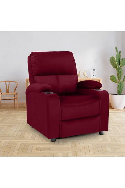 Lazy Vibes MNZ |Cinematic Velvet Classic Recliner Chair With Bed Mode -85×80×101