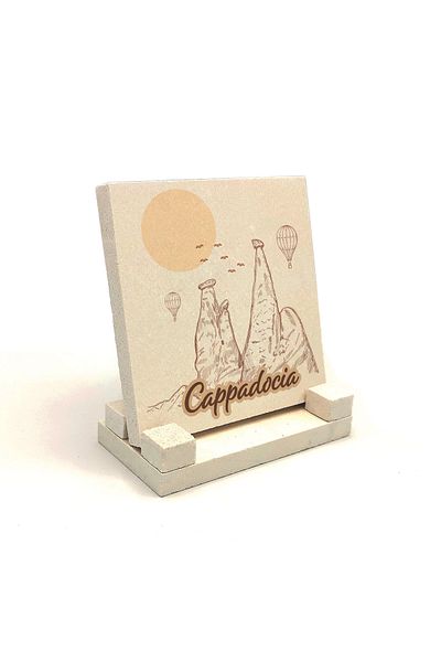 Sadrazam Cappadocia Visual Printed Natural Stone Desktop (10 X 10 Krt-162)