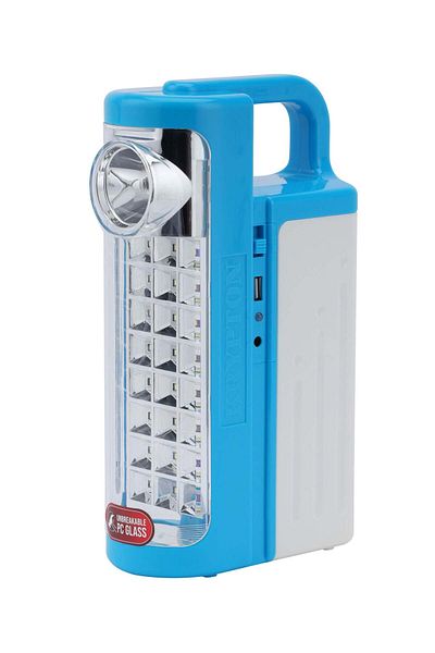 KRYPTON 100h Rechargeable Lantern With 3w Torch | Solar, Usb Charging | Indoor & Outdoor Use