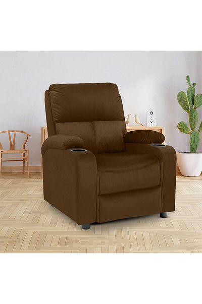 Lazy Vibes MNZ |Cinematic Velvet Classic Recliner Chair With Bed Mode -85×80×101