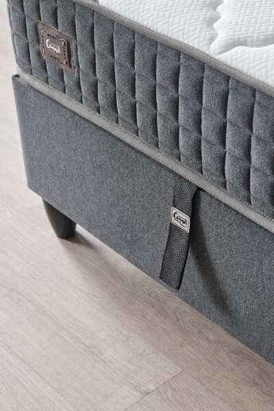 CENNET YATAK Menekşe Modeli Tek Kişilik Paket Yaylı Yatak Antibakteriyel ve Full Ortopedik Sistem