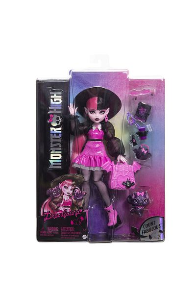 mattel Monster high papusa draculaura si animalutul count fabulous