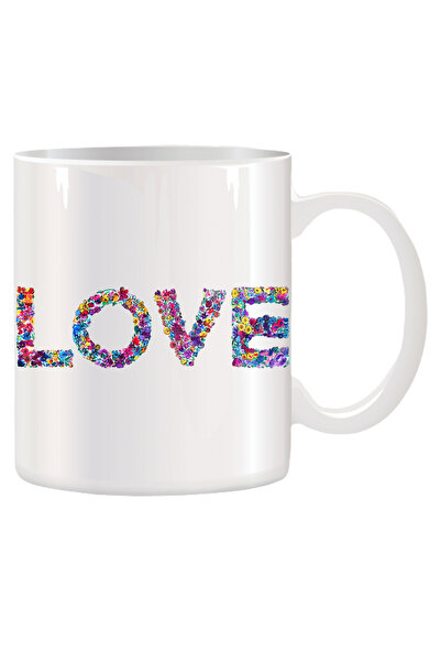 OEM Εξατομικευμένη λευκή κούπα Love, INOVATIX®. 330ml