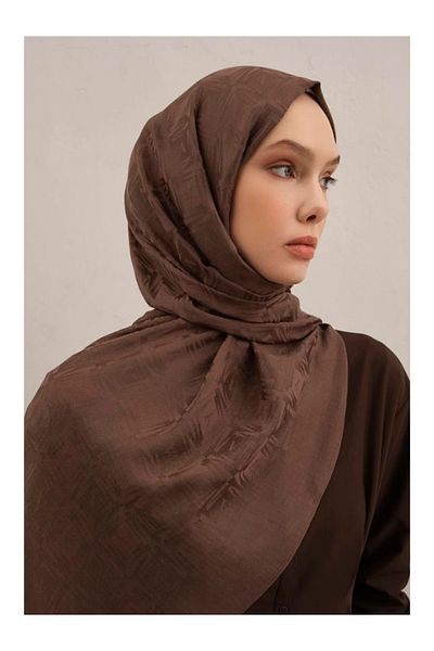 Armine Lyocell Naia Square Monogram Shawl