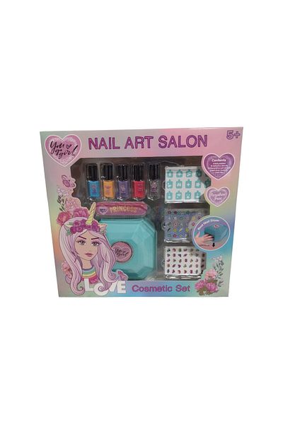 UNICORN Set manichiura pentru copii, Non-toxic, +5 ani, 28x26x7 cm, Unicorn Dreams