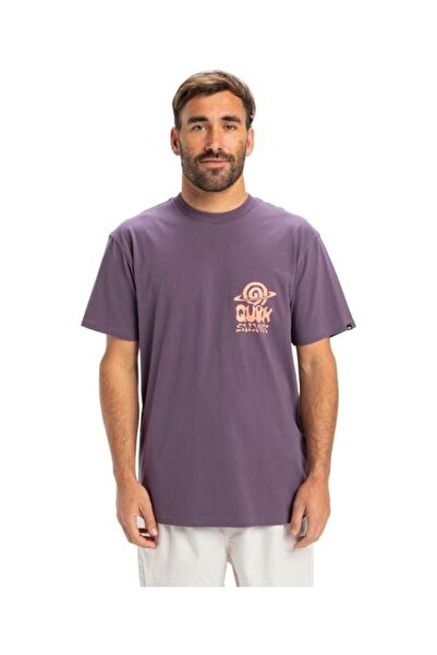 Quiksilver EQYZT08053-PQC0 Ev Cosmic Vibrations Ss Erkek Spor Tişört Mor