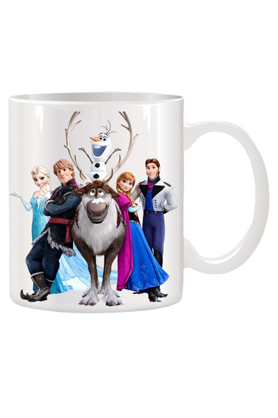 OEM Cană albă personalizată Frozen, Regatul Gheții, INOVATIX®. 330ml